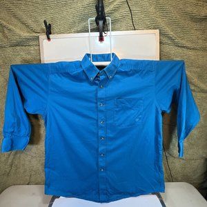 Ariat Long Sleeve Button Up Ocean/robins Egg Blue XL Shirt